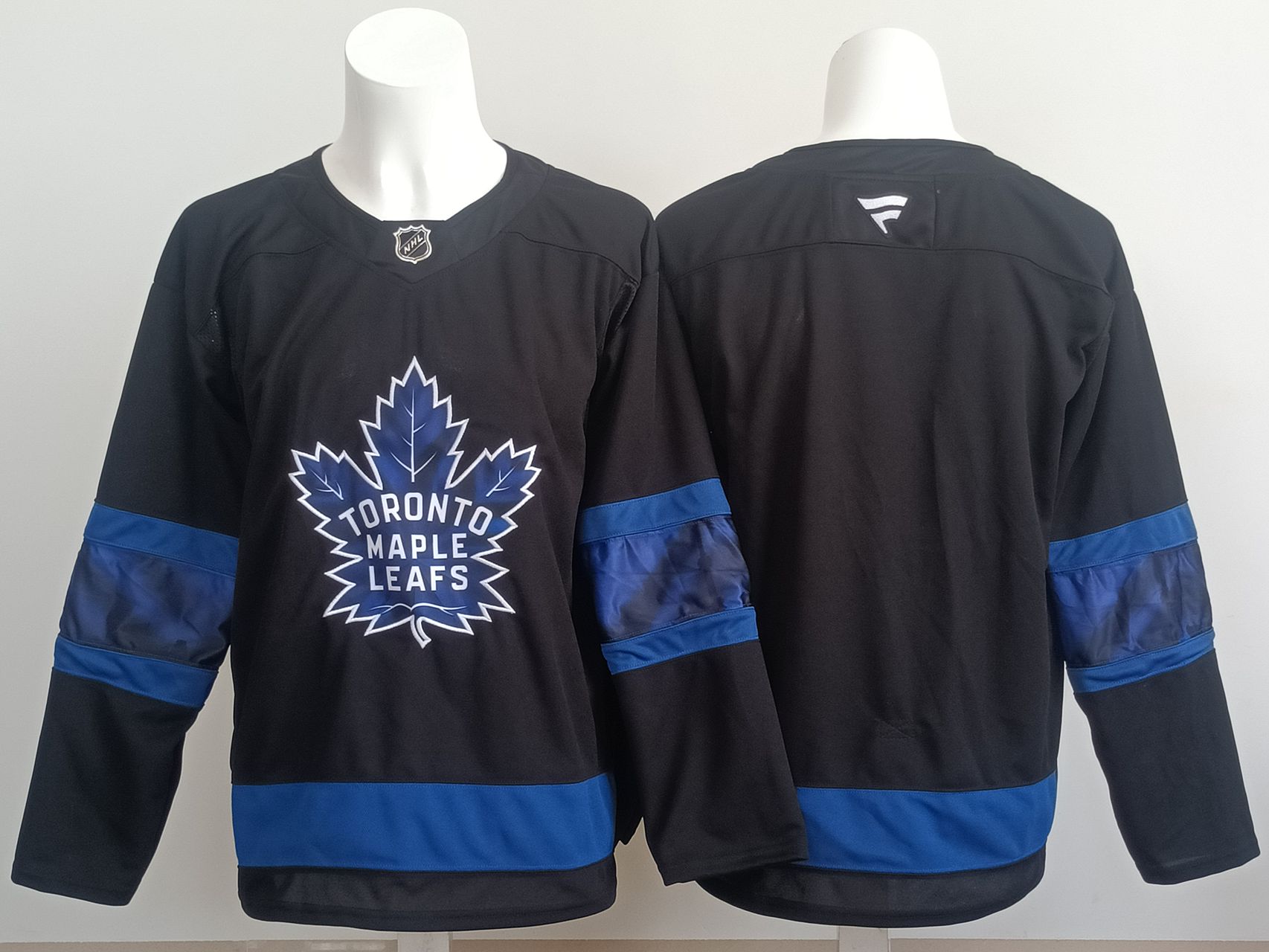 Men 2025 Toronto Maple Leafs Blank Black Fanatics Home Premium NHL Jersey style 11